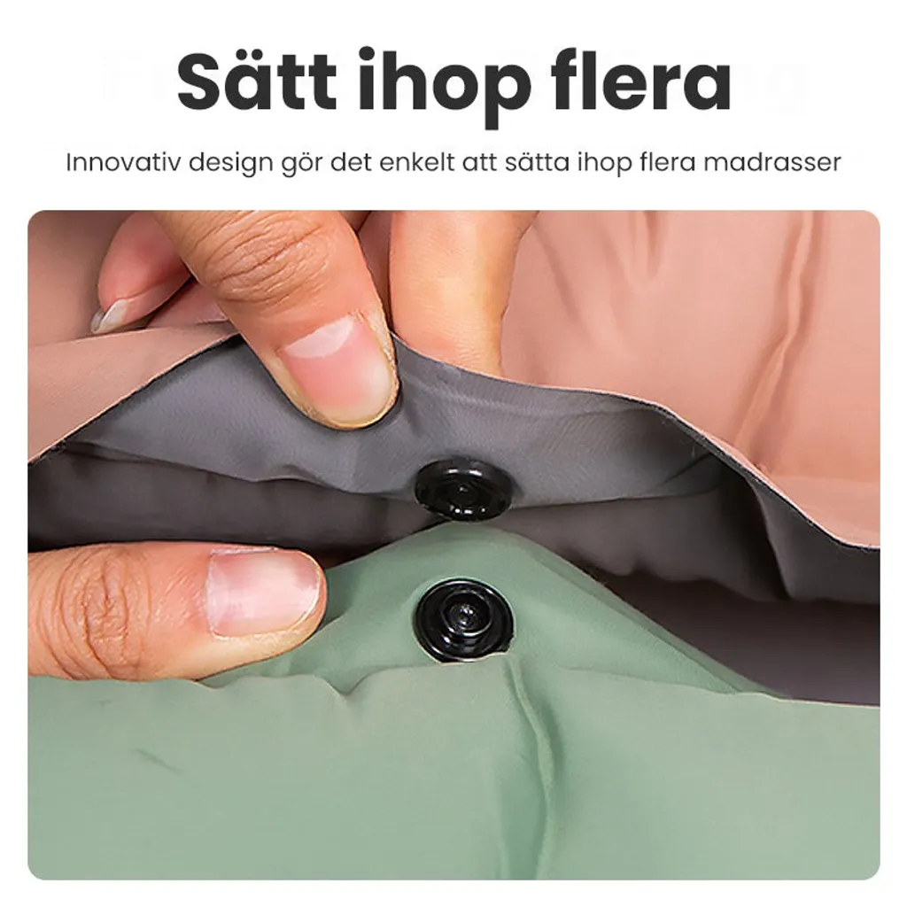 Luftmadrass Camping - Inbyggd pump