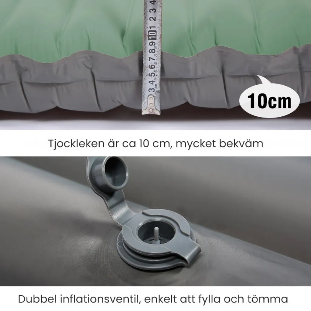 Luftmadrass Camping - Inbyggd pump