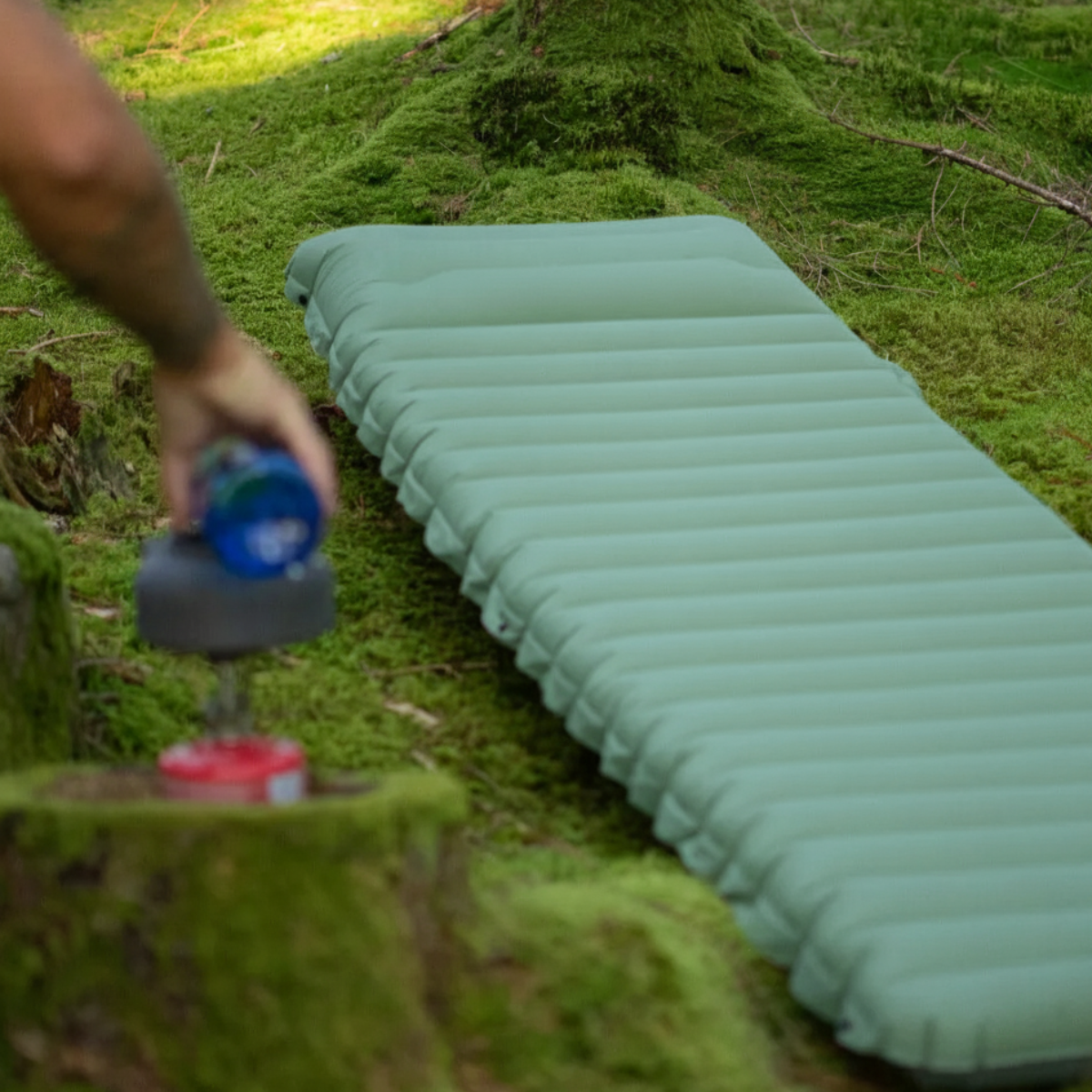 Luftmadrass Camping - Inbyggd pump